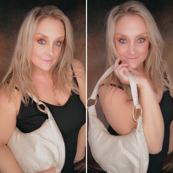 Vintage Tan & Gold Handbag - Picture 3 of 14